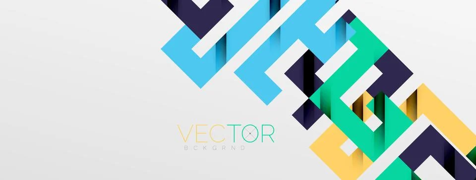 Color bend lines with shadow texture effect. Vector Illustration For Wallpaper Stock Illustration