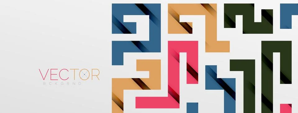 Color bend lines with shadow texture effect. Vector Illustration For Wallpaper Stock Illustration