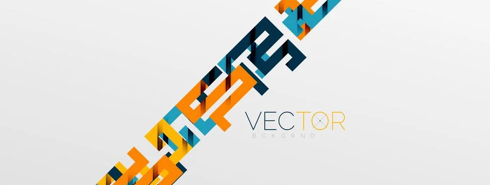 Color bend lines with shadow texture effect. Vector Illustration For Wallpaper Stock Illustration