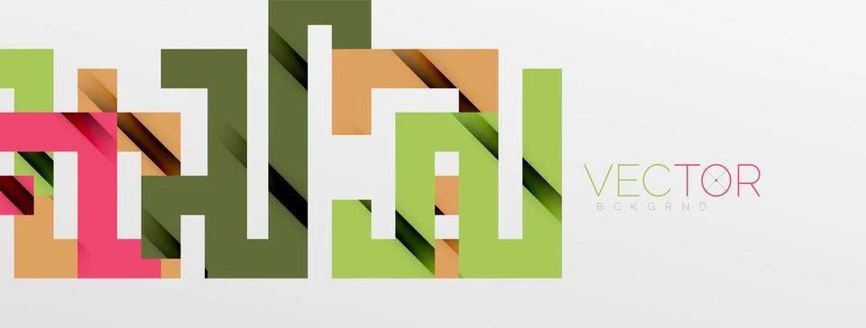 Color bend lines with shadow texture effect. Vector Illustration For Wallpaper Stock Illustration