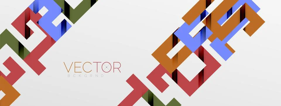 Color bend lines with shadow texture effect. Vector Illustration For Wallpaper Stock Illustration