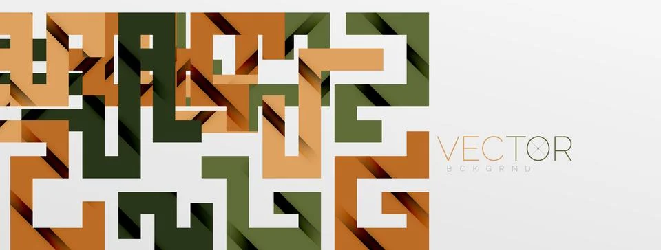 Color bend lines with shadow texture effect. Vector Illustration For Wallpaper Stock Illustration