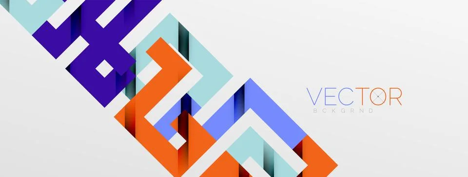 Color bend lines with shadow texture effect. Vector Illustration For Wallpaper Stock Illustration