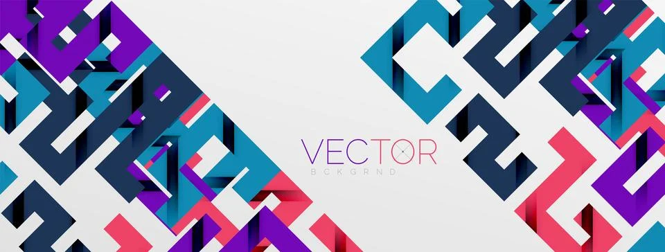 Color bend lines with shadow texture effect. Vector Illustration For Wallpaper Stock Illustration