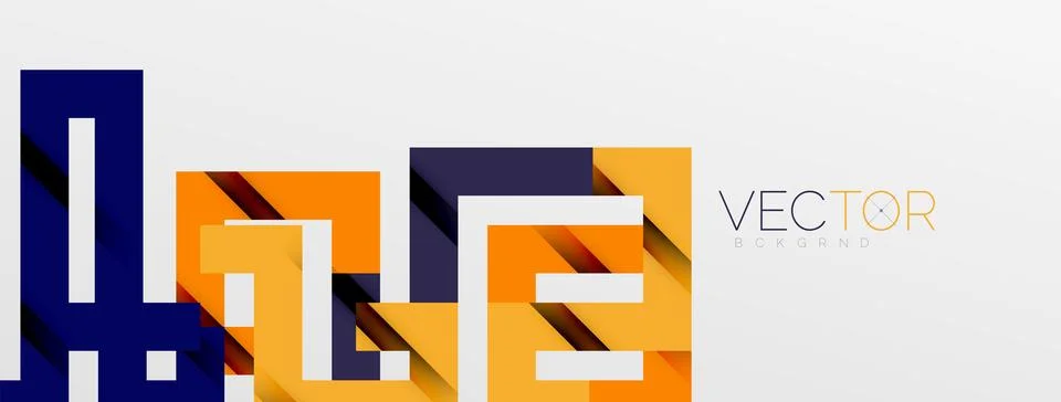 Color bend lines with shadow texture effect. Vector Illustration For Wallpaper Stock Illustration