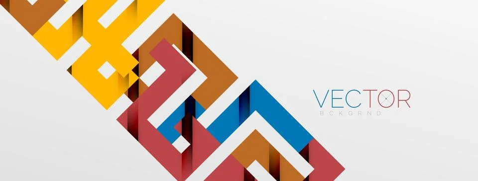 Color bend lines with shadow texture effect. Vector Illustration For Wallpaper Stock Illustration