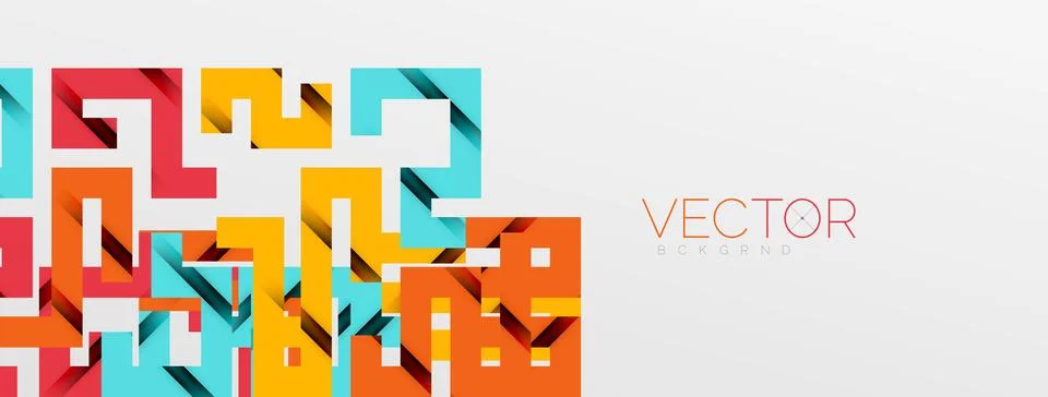 Color bend lines with shadow texture effect. Vector Illustration For Wallpaper Stock Illustration