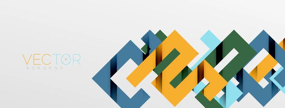 Color bend lines with shadow texture effect. Vector Illustration For Wallpaper Stock Illustration