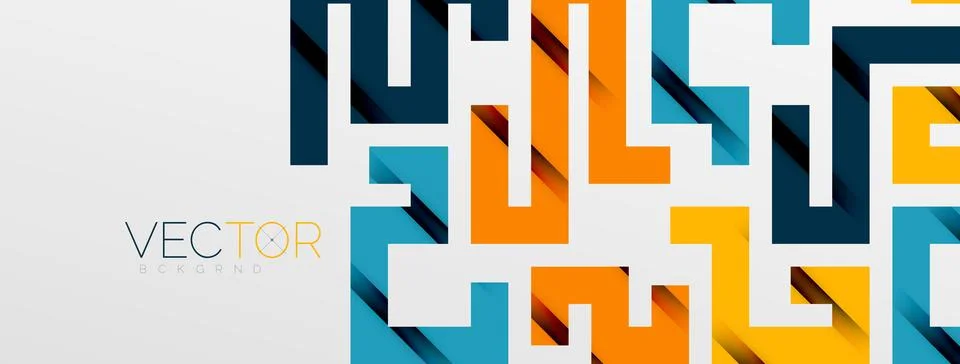 Color bend lines with shadow texture effect. Vector Illustration For Wallpaper Stock Illustration