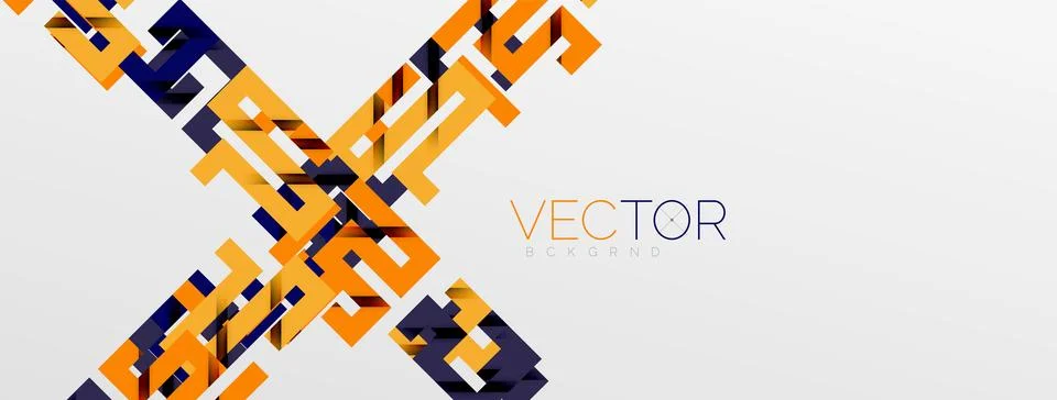 Color bend lines with shadow texture effect. Vector Illustration For Wallpaper Stock Illustration