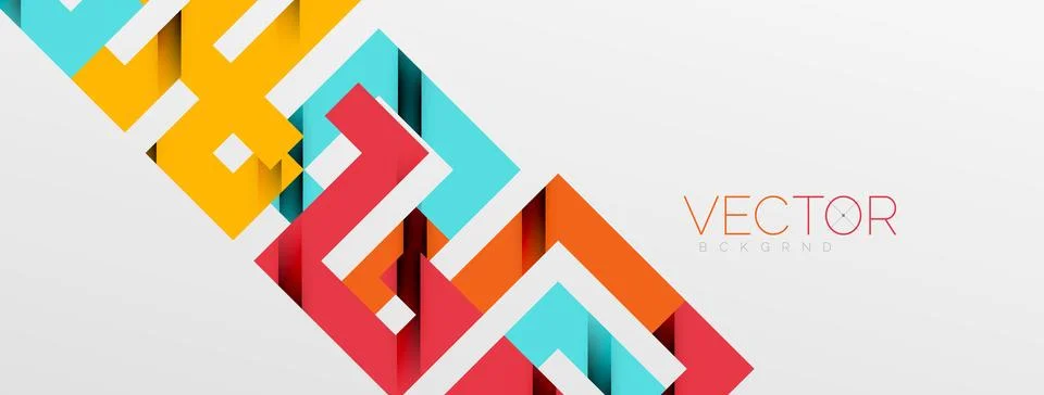 Color bend lines with shadow texture effect. Vector Illustration For Wallpaper Stock Illustration