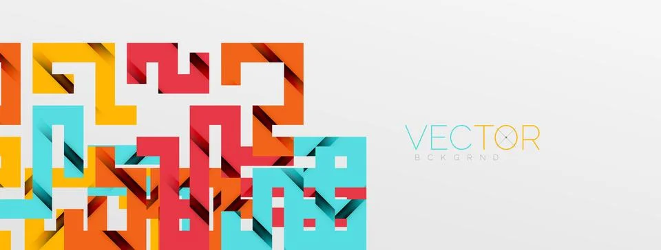 Color bend lines with shadow texture effect. Vector Illustration For Wallpaper Stock Illustration