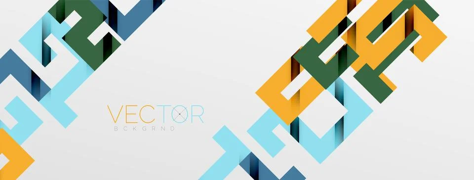 Color bend lines with shadow texture effect. Vector Illustration For Wallpaper Stock Illustration