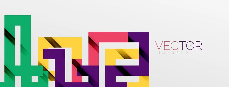 Color bend lines with shadow texture effect. Vector Illustration For Wallpaper Stock Illustration