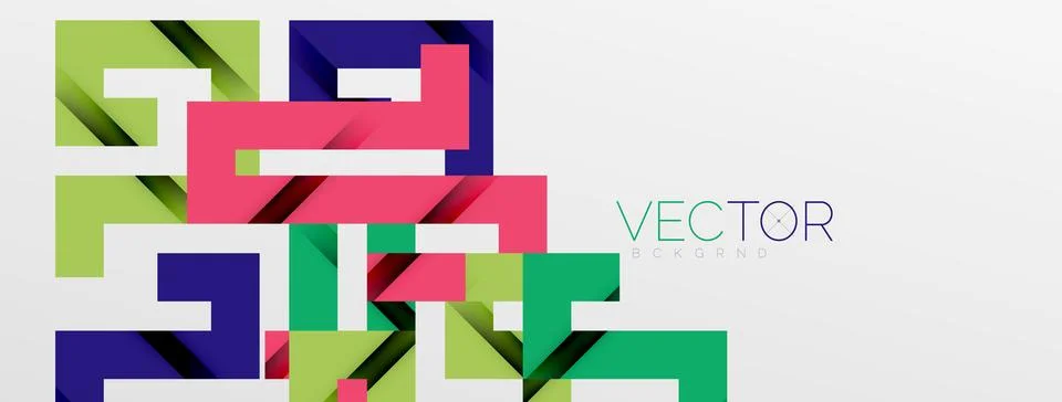 Color bend lines with shadow texture effect. Vector Illustration For Wallpaper Stock Illustration