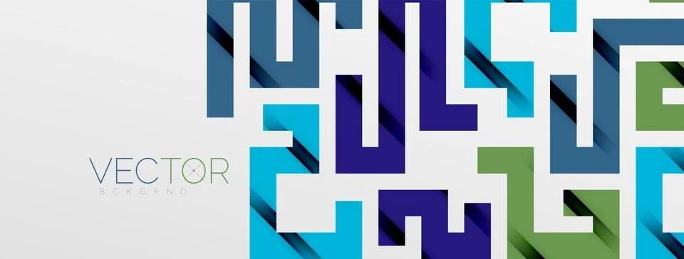 Color bend lines with shadow texture effect. Vector Illustration For Wallpaper Stock Illustration