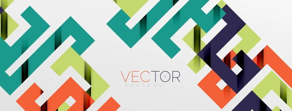 Color bend lines with shadow texture effect. Vector Illustration For Wallpaper Stock Illustration