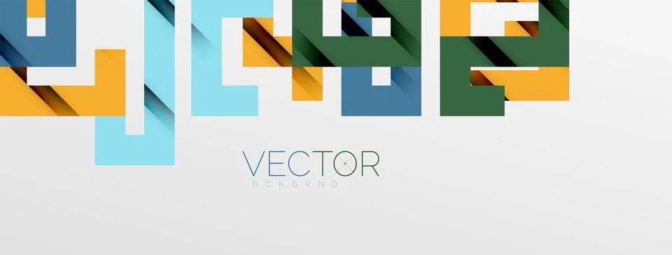 Color bend lines with shadow texture effect. Vector Illustration For Wallpaper Stock Illustration