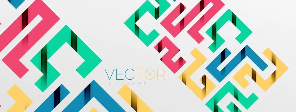Color bend lines with shadow texture effect. Vector Illustration For Wallpaper Stock Illustration