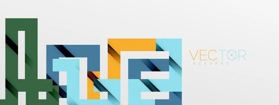 Color bend lines with shadow texture effect. Vector Illustration For Wallpaper Stock Illustration