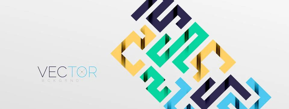 Color bend lines with shadow texture effect. Vector Illustration For Wallpaper Stock Illustration
