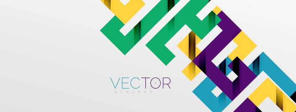 Color bend lines with shadow texture effect. Vector Illustration For Wallpaper Stock Illustration