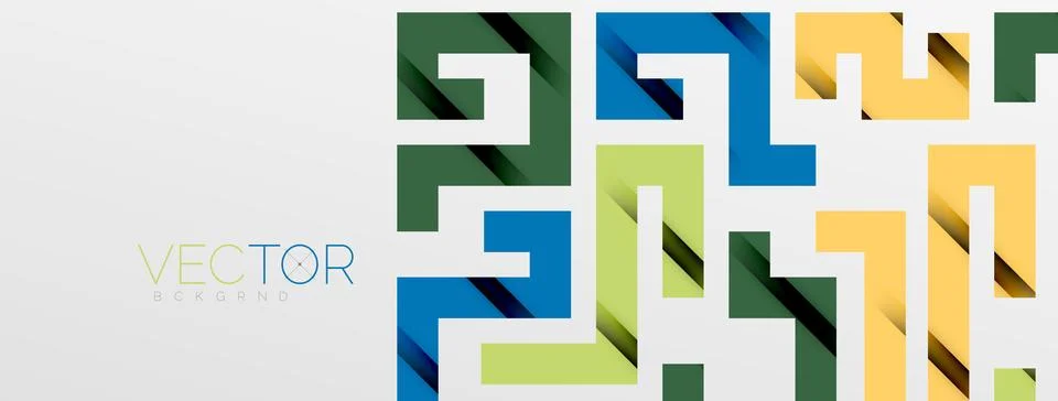 Color bend lines with shadow texture effect. Vector Illustration For Wallpaper Stock Illustration