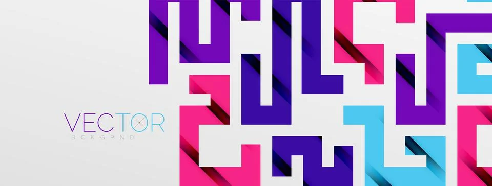 Color bend lines with shadow texture effect. Vector Illustration For Wallpaper Stock Illustration
