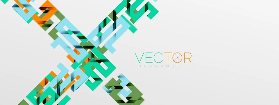 Color bend lines with shadow texture effect. Vector Illustration For Wallpaper Stock Illustration