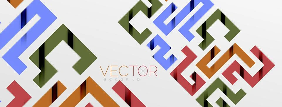 Color bend lines with shadow texture effect. Vector Illustration For Wallpaper Stock Illustration