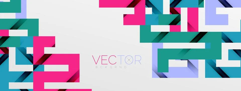 Color bend lines with shadow texture effect. Vector Illustration For Wallpaper Stock Illustration