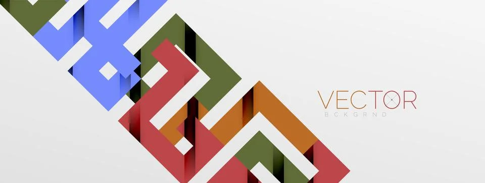 Color bend lines with shadow texture effect. Vector Illustration For Wallpaper Stock Illustration