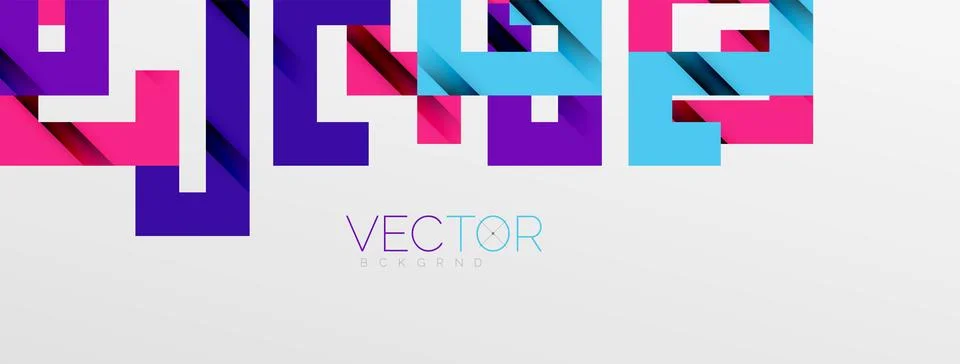 Color bend lines with shadow texture effect. Vector Illustration For Wallpaper Stock Illustration