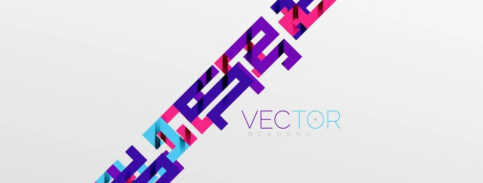 Color bend lines with shadow texture effect. Vector Illustration For Wallpaper Stock Illustration