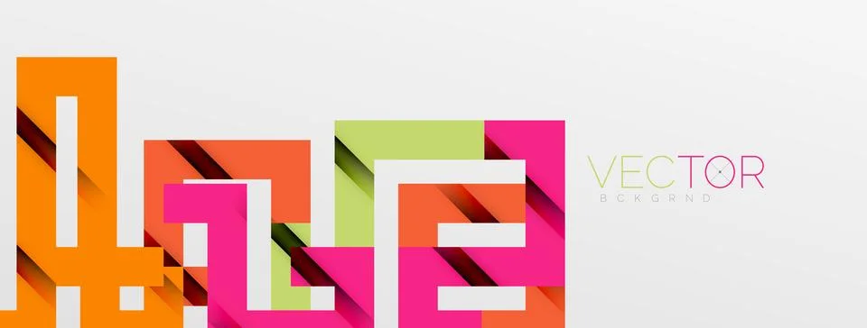 Color bend lines with shadow texture effect. Vector Illustration For Wallpaper Stock Illustration
