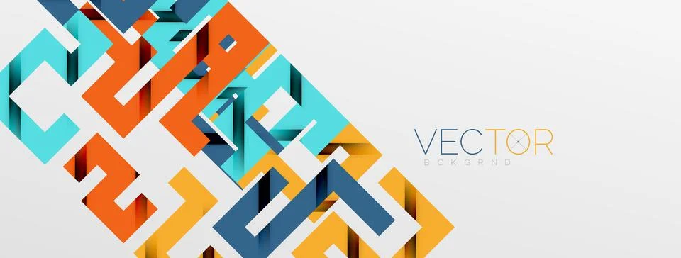 Color bend lines with shadow texture effect. Vector Illustration For Wallpaper Stock Illustration