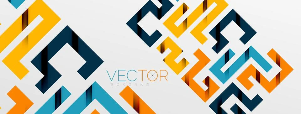 Color bend lines with shadow texture effect. Vector Illustration For Wallpaper Stock Illustration