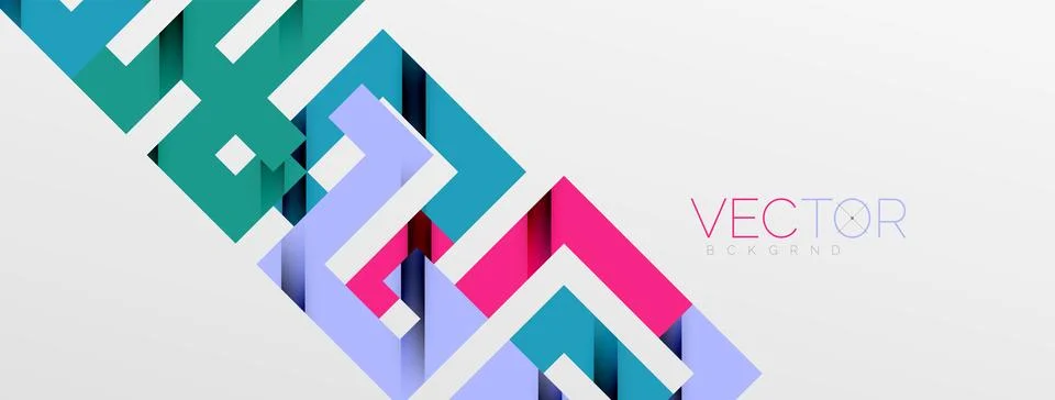 Color bend lines with shadow texture effect. Vector Illustration For Wallpaper Stock Illustration