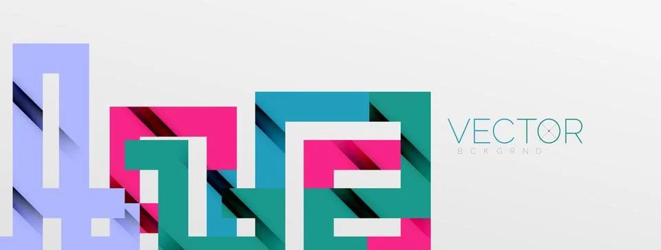 Color bend lines with shadow texture effect. Vector Illustration For Wallpaper Stock Illustration