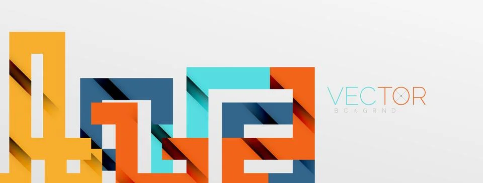Color bend lines with shadow texture effect. Vector Illustration For Wallpaper Stock Illustration