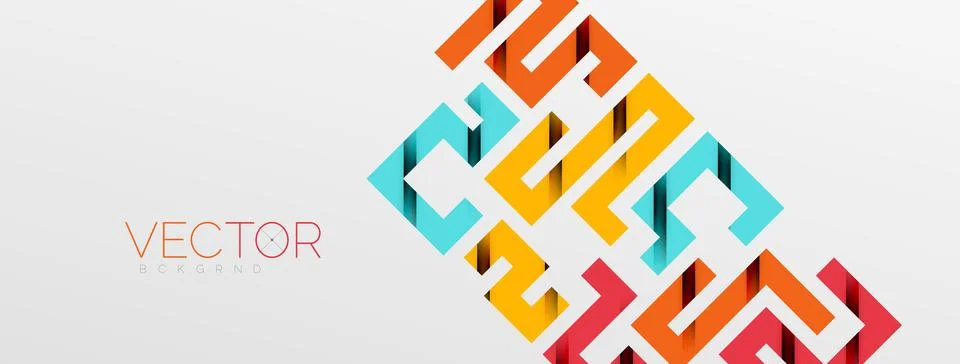 Color bend lines with shadow texture effect. Vector Illustration For Wallpaper Stock Illustration