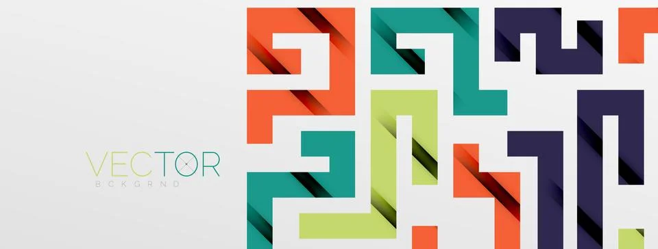 Color bend lines with shadow texture effect. Vector Illustration For Wallpaper Stock Illustration
