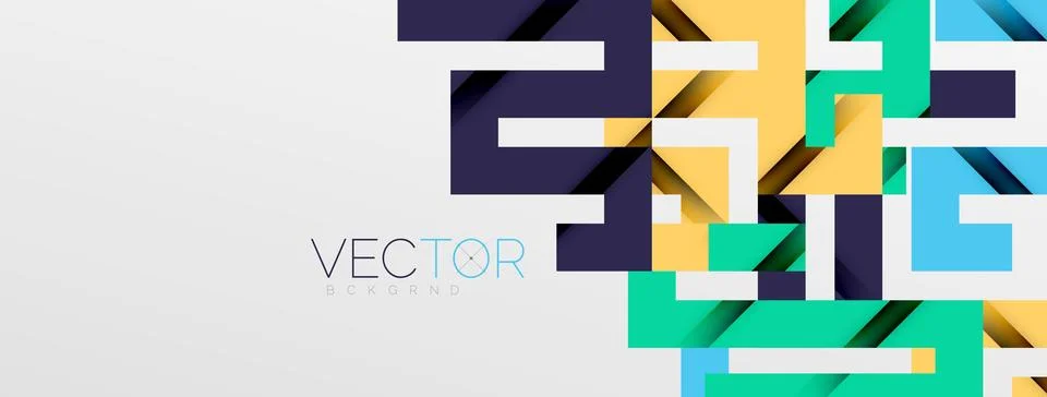 Color bend lines with shadow texture effect. Vector Illustration For Wallpaper Stock Illustration