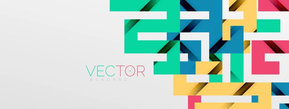 Color bend lines with shadow texture effect. Vector Illustration For Wallpaper Stock Illustration