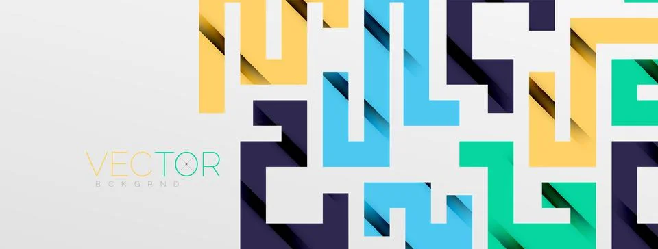Color bend lines with shadow texture effect. Vector Illustration For Wallpaper Stock Illustration