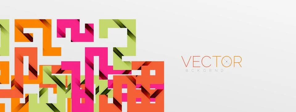 Color bend lines with shadow texture effect. Vector Illustration For Wallpaper Stock Illustration
