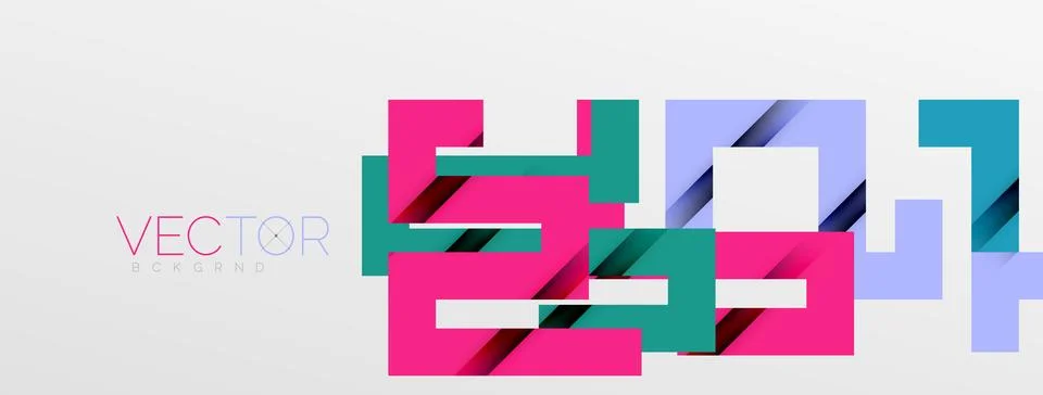 Color bend lines with shadow texture effect. Vector Illustration For Wallpaper Stock Illustration