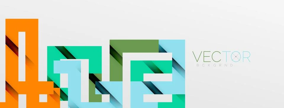 Color bend lines with shadow texture effect. Vector Illustration For Wallpaper Stock Illustration