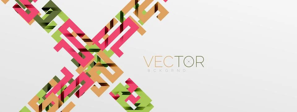 Color bend lines with shadow texture effect. Vector Illustration For Wallpaper Stock Illustration