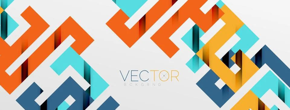 Color bend lines with shadow texture effect. Vector Illustration For Wallpaper Stock Illustration